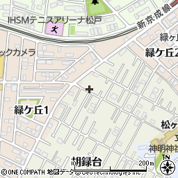 千葉県松戸市胡録台41-3周辺の地図