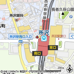 所沢警察署所沢駅前交番周辺の地図