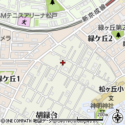 千葉県松戸市胡録台37-4周辺の地図