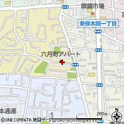 東京都足立区東六月町10周辺の地図