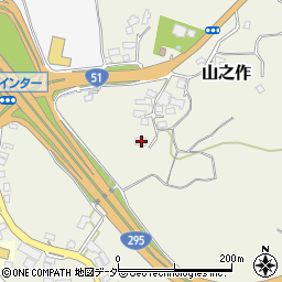 千葉県成田市山之作185周辺の地図