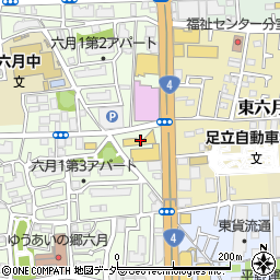 ダイハツ東京販売Ｕ－ＣＡＲ竹の塚周辺の地図