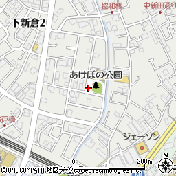あけぼの公園トイレ周辺の地図