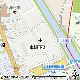 東坂下広場周辺の地図