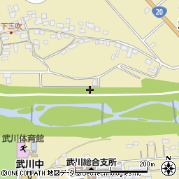 大武川周辺の地図