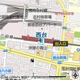 西台駅周辺の地図