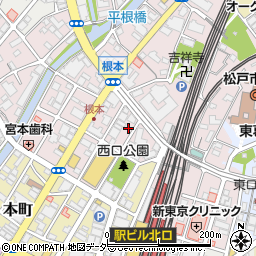 エーパーク松戸駅前駐車場周辺の地図