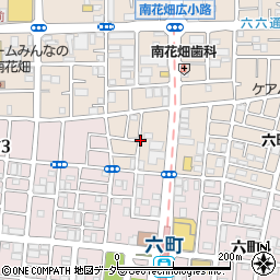 東京都足立区南花畑1丁目1周辺の地図