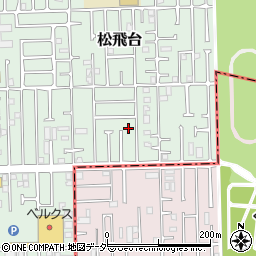 千葉県松戸市松飛台160-34周辺の地図