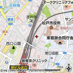 千葉県松戸市根本395周辺の地図