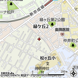 千葉県松戸市胡録台8周辺の地図
