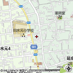 西松屋葛飾東水元店周辺の地図