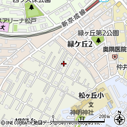 千葉県松戸市胡録台21周辺の地図
