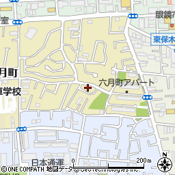 東京都足立区東六月町9-7周辺の地図