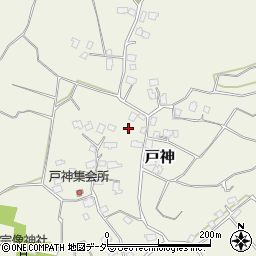 千葉県印西市戸神周辺の地図