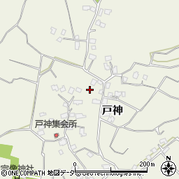 千葉県印西市戸神周辺の地図