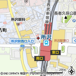 メガネスーパー　所沢プロペ通り店周辺の地図