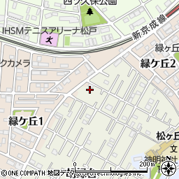 千葉県松戸市胡録台40周辺の地図