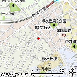 千葉県松戸市胡録台7-2周辺の地図