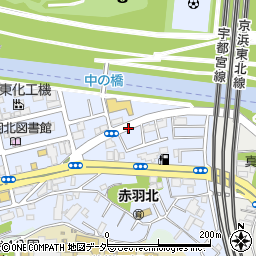 〒115-0052 東京都北区赤羽北の地図
