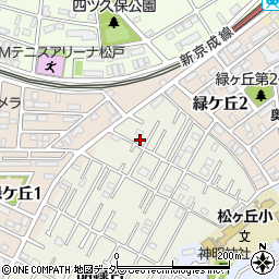 千葉県松戸市胡録台24-17周辺の地図