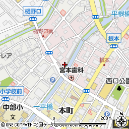 千葉県松戸市根本52周辺の地図