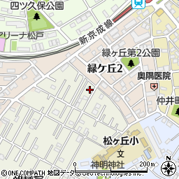 千葉県松戸市胡録台6-2周辺の地図