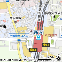 ファミリーマート所沢プロペ通り店周辺の地図