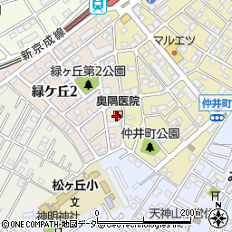 奥隅医院周辺の地図