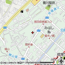 埼玉県和光市白子周辺の地図