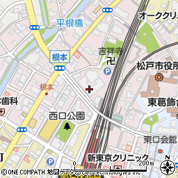 千葉県松戸市根本14周辺の地図