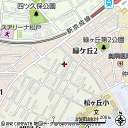 千葉県松戸市胡録台22-2周辺の地図