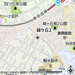 千葉県松戸市胡録台6周辺の地図