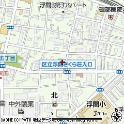 東京外語学園　日本語学校周辺の地図