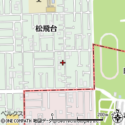 千葉県松戸市松飛台133-6周辺の地図