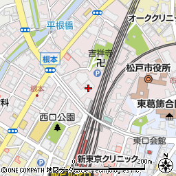 千葉県松戸市根本14-2周辺の地図