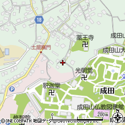 千葉県成田市土屋18周辺の地図