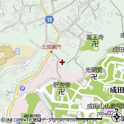千葉県成田市土屋23周辺の地図