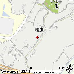 千葉県印西市松虫周辺の地図
