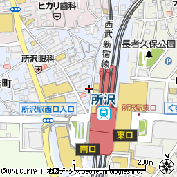 宝島２４　所沢西口店周辺の地図