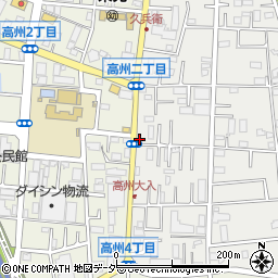 埼玉県三郷市東町208周辺の地図