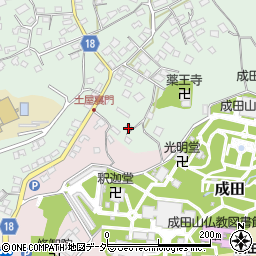 千葉県成田市土屋25周辺の地図