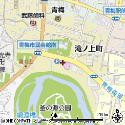 青梅市立美術館周辺の地図