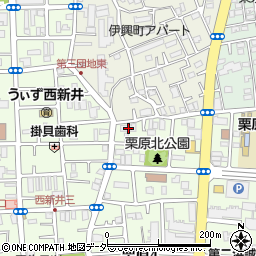 東京都足立区栗原4丁目22-11周辺の地図