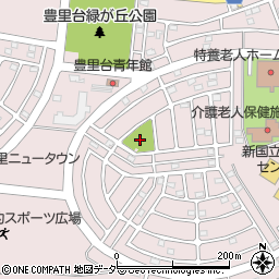 豊里台第五公園周辺の地図
