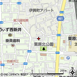 東京都足立区栗原4丁目22-12周辺の地図