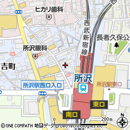 三井住友信託銀行株式会社所沢駅前支店周辺の地図