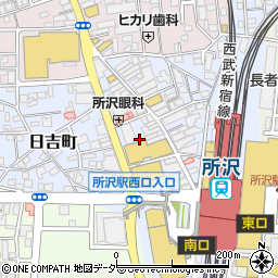 楽天モバイル　所沢プロペ通り店周辺の地図