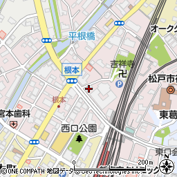 千葉県松戸市根本14-1周辺の地図