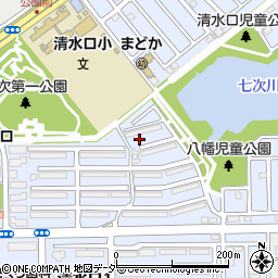 千葉県白井市清水口周辺の地図